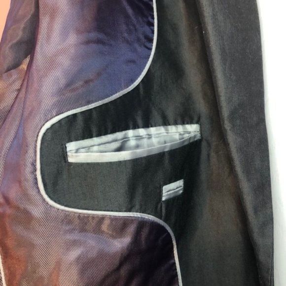 Kenneth Cole Men Black Blazer Black Cotton - Picture 5 of 14